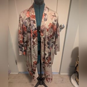 Gilligan & O'Malley Floral Satin Robe